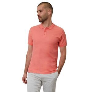 Threadbare Mens Malbork Short-Sleeved Polo Shirt / Coral